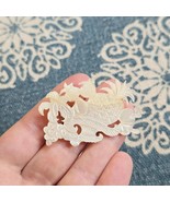 Vintage Carved Mother of Pearl Fruit Lapel Brooch Pin - $55.48 CAD