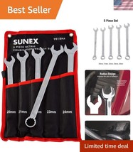 Lightweight Metric Combination Wrench Set - Chrome Vanadium, 5-piece wit... - $64.49