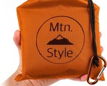 Outdoor Compact Beach Blanket for Hiking &amp; Backpack Accessories w/Ground... - $16.82