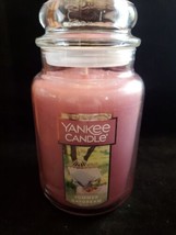 Yankee Candle SUMMER DAYDREAM 22 Oz Jar Pink Candle Preowned And Unused - $18.80