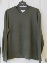 Boston Traders Crew Neck Long Sleeve Pullover Sweatshirt Green Men&#39;s Sz ... - $430.65 MXN