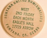 Vintage Fontana California United Numismatists Wooden Nickel 1979 - £3.88 GBP