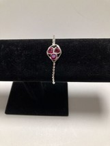 Marie’s Original’s Ruby And Sterling Silver Bangle Bracelet. #24085 - $22.03