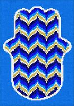 Pepita Needlepoint kit: Hamsa Bargello Royalty, 7&quot; x 10&quot; - £39.54 GBP+