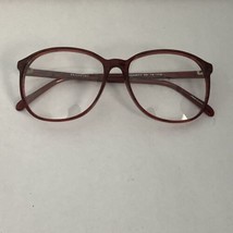 New Europa Brockport Burgandy Red Plastic Eyeglasses Frames 56-18-145 - £15.98 GBP