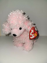 TY Beanie Plush 7&quot; Pup In Love poodle. W/ tag. 2005. Poodle without Bone - £6.39 GBP