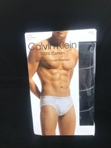 Calvin Klein Men&#39;s Hip Briefs 6-Pack Classic Fit Cotton Black 2XL New - £27.47 GBP