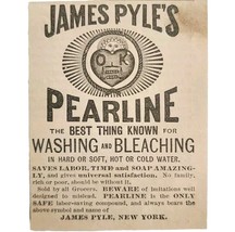 James Pyle Pearline Soap 1885 Advertisement Victorian Detergent ADBN1A17 - $19.99