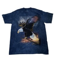 2006 THE MOUNTAIN Rick Kelley Bald Eagle tie dye t-shirt  American Large Artist - £22.08 GBP