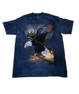2006 THE MOUNTAIN Rick Kelley Bald Eagle tie dye t-shirt  American Large... - £21.77 GBP