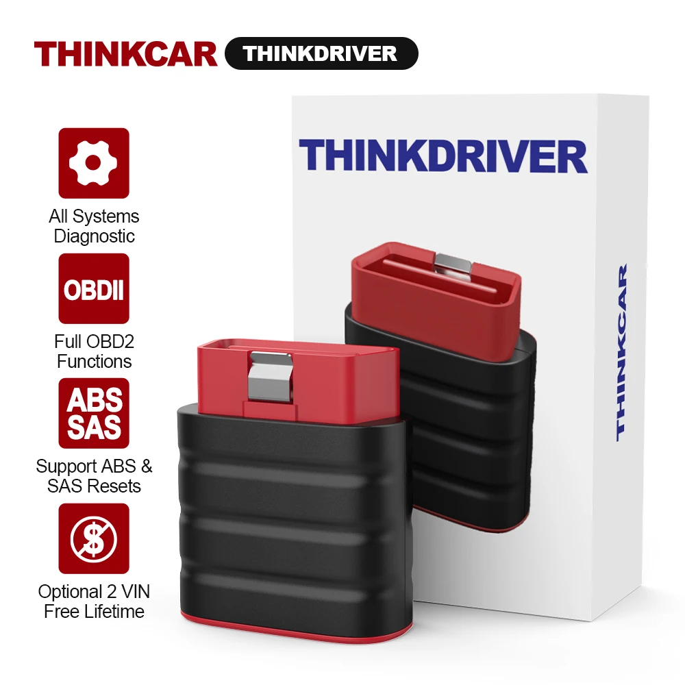 Thinkcar Thinkdriver OBD2 Scanner Automotive Full System Abs Sas Reset Lifetime - £110.40 GBP