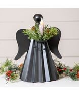 Angel Candle Holder in Black Tin - $822.51 MXN