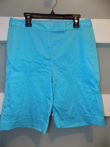 MICHAEL Michael Kors Stretch Light Blue Bermuda Dress Shorts Size 4 - $24.84