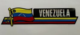 Venezuela Flag Reflective Sticker, Coated Finish, Side-Kick Decal 12x2/12 - $2.99