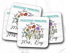 Assistant Principal Gift, Assistant Principal Coasters, Personalized Pri... - £3.93 GBP