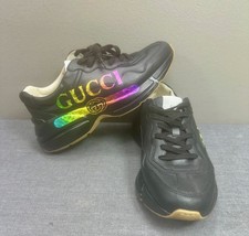 GUCCI Rhyton Iridescent Logo 552851 Sneakers Shoes Size 8 - £257.25 GBP