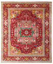 New Oushak Heriz 8&#39;x10&#39; ft Hand Knotted Parsian Style Woolen Area Rugs &amp; Carpet - £830.13 GBP