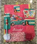 3 PC Pioneer Woman Red Vintage Floral Gift Set - Tote/Cleaning Gloves/Sc... - €14,65 EUR