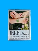 Inked by Dani Temporary Tattoos Good Vibes Pack 20 Hand Drawn Designs New - $10.88
