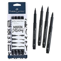 Faber-Castell Pitt Artist Pen Hand Lettering Set - 4 Modern Calligraphy ... - £8.02 GBP