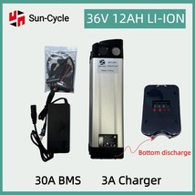 36V12Ah EBIKE Battery Lithium Ion BMS Bottom 4 Ports Electric Bicycle 750W Motor - £135.39 GBP