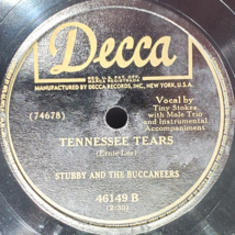 Stubby &amp; Buccaneers 1949 VG 78 RPM Record 10 inch Decca 46149 Tennessee ... - $13.80