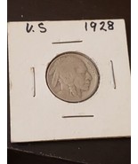 1928 BUFFALO - INDIAN HEAD NICKEL. VERY RARE! - $269.10