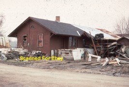 Blue Earth Minnesota (Faribault Co.) CSt.PM&amp;O Omaha Station 1992 Duplicate Slide - £5.53 GBP