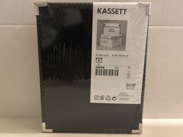 2 pack IKEA KASSETT 8 1/4x10 1/4x6&quot; Black Storage Box 302.242.87 - £34.78 GBP