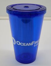 MN) Ocean First Bank Blue Plastic Promotional Tumbler Cup - $7.91