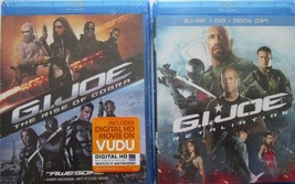 G.I. Joe 1+2: Rise Of Cobra+ Retaliation-C. Tatum-&quot;Rock&quot;Johnson-NEW Usa Blu Rays - £23.67 GBP