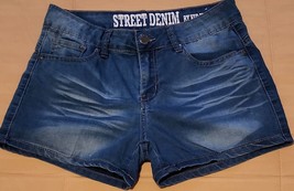Street Denim by VIP Jeans ~ Juniors&#39; Size 5/6 ~ Blue Denim ~ ~ 3&quot; Inseam Shorts - £17.89 GBP