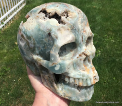 7&quot; Huge Activated Amazonite Skull Large Master Crystal Skull Automatic Writing - £853.48 GBP