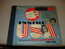 SIGNED x 2 Inside U.S.A. 78rpm Box Set, Beatrice Lillie, Jack Haley Tin Man 1948 - £118.32 GBP