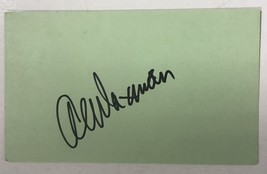 Al Waxman (d. 2001) Signed Autographed Vintage 3x5 Index Card - $14.99