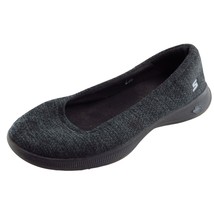 Skechers Gostep Lite Walking Shoes Black Fabric Women 6 Medium - £15.78 GBP