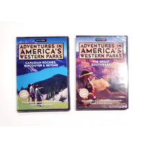 Adventures in Americas Western Parks 2 DVD&#39;s- Canadian Rockies &amp; Great S... - £10.16 GBP