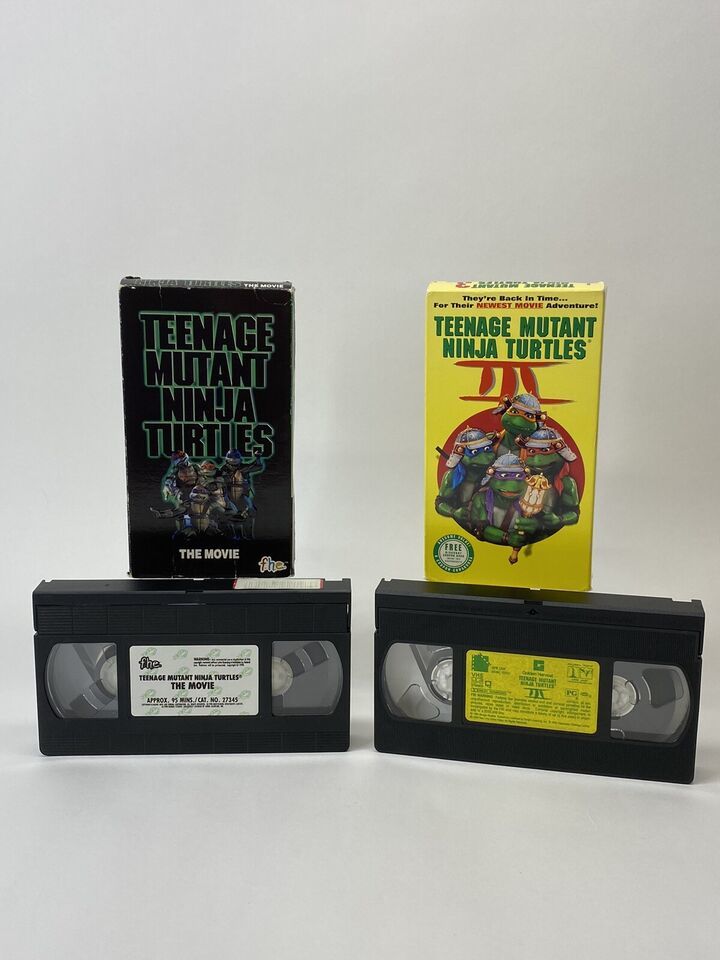 Primary image for Teenage Mutant Ninja Turtles VHS Trilogy Lot of 2 Movies 1990s COWABUNGA 1 & 3