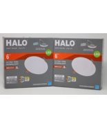 Halo Led 6&quot; Direct Mount Ultra Thin Downlight HLBSL6099FS231EMWR Lot of 2 - £31.35 GBP