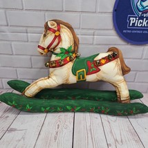 VTG Rocking Horse Christmas Fabric Figure Decoration Pillow Country Farm... - €8,36 EUR