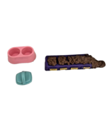 Kenner Littlest Pet Shop &amp; Barbie Pet Bowls Brush Mini Pieces Vintage Rare - $21.55