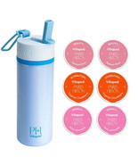 Paris Hilton x Vitapod Poolside Water Bottle &amp; 6 Drink Mix Pods  Blue  22oz - $490.00 MXN