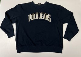 Vintage Polo Jeans Co Ralph Spell Out Long Sleeve Pullover Size X Large - £50.63 GBP