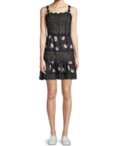 Few Moda New York Black Floral Laces Spaghetti Strap Women cute Dress XS... - £36.34 GBP