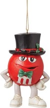 Enesco M&amp;M&#39;s by Jim Shore Red Character in Top Hat Hanging Ornament NEW NIB - $34.99