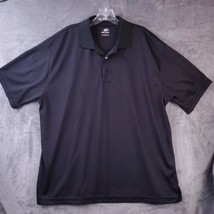 Top Flite Golf Shirt Men&#39;s XL Black Dry Fit Cool Lightweight TF - $10.11