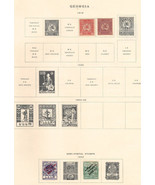 GEORGIA 1919-1922 Very Fine  Mint &amp; Overprinted Stamps Hinged on list - £0.87 GBP