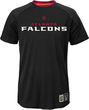 Team Apparel Dri-Tek Jugend Atlanta Falcons Covert T-Shirt, Schwarz, Groß 14/16 - £19.65 GBP