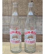Vintage Pair Of SUNRISE Sun Rise BEVERAGES Soda Pop Bottles - Great Cond... - $28.48 CAD