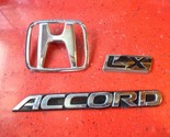 94-97 Honda Accord LX emblem 75701 SV4 rear trunk badge nameplate  3pc o... - £7.37 GBP